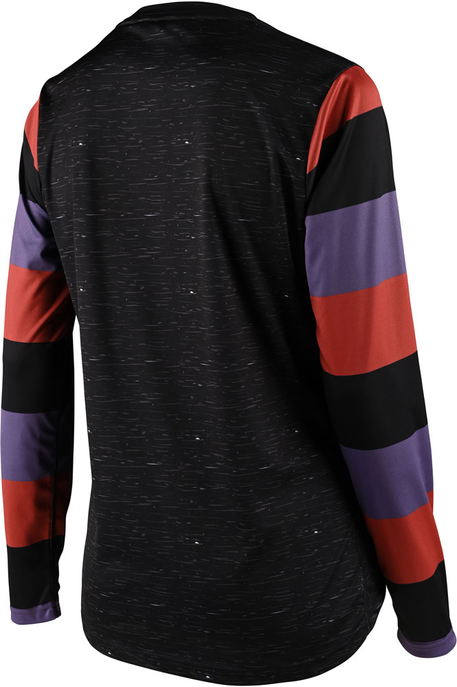 TROY LEE DESIGNS WOMENS LILIUM LS JERSEY, RUGBY, BLACK 35852700
