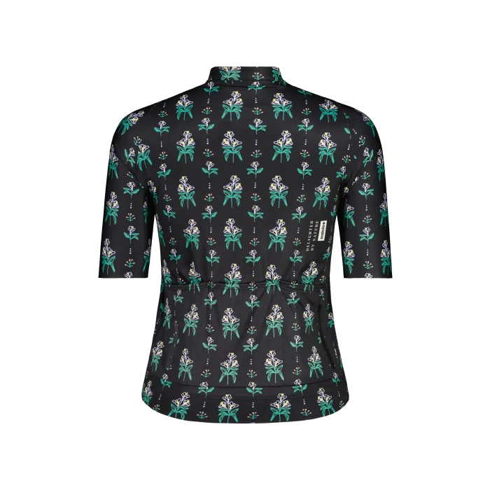 Maloja Cyklistický dres VelikaM._deep black iris 41191-1-1240