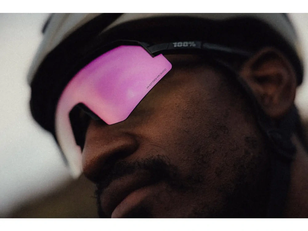100% SLENDALE SL - Gloss Black - Photochromic Purple Mirror 60065-00001