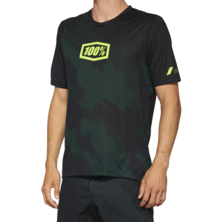 100% AIRMATIC LE Short Sleeve Jersey Black Camo 40014