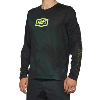 100% AIRMATIC LE Long Sleeve Jersey Black Camo 40019