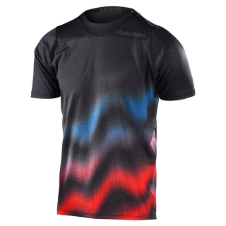 TROY LEE DESIGNS SKYLINE SS JERSEY, WAVE, BLACK 31953201