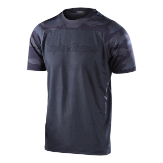 TROY LEE DESIGNS SKYLINE SS JERSEY, SIGNATURE CAMO, HEATHER BLACK/BLACK 31954500