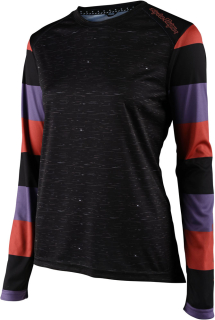 TROY LEE DESIGNS WOMENS LILIUM LS JERSEY, RUGBY, BLACK 35852700