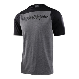 TROY LEE DESIGNS SKYLINE SS JERSEY, SIGNATURE, HEATHER GRAY/BLACK 31991700