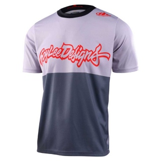 TROY LEE DESIGNS FLOWLINE SS JERSEY, SCRIPTER, CHARCOAL 33591600